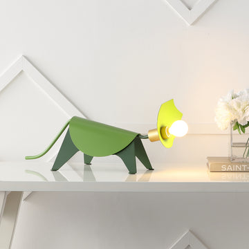 Gretchen 7.5" Modern Industrial Iron Triceratops LED Kids' Lamp - JONATHAN Y
